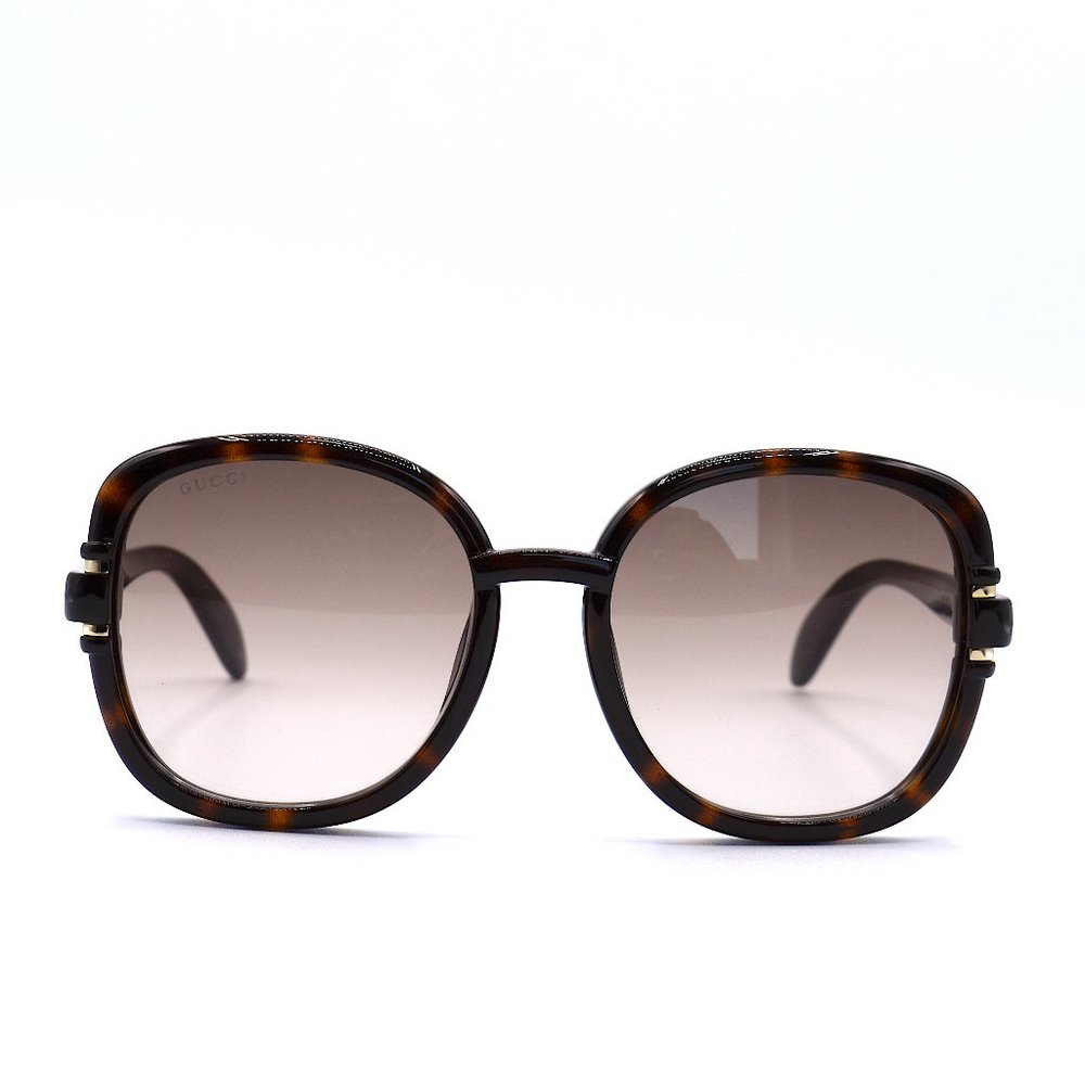 Gucci GG1068SA Havana Brown Sunglasses | Authentic | New w/ Case | 57-19 - Picture 6 of 13